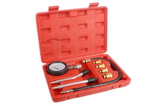 Gasoline Engine Compression Tester with M10 M12 M14 M18 Adapters