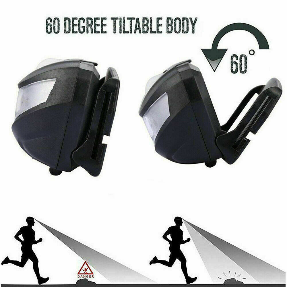 Waterproof Head Torch Rechargeable LED Headlamp Flashlight USB Camping Fish CREE