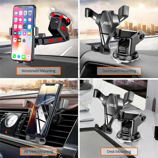UNIVERSAL GRAVITY CAR CRADLE AIR VENT PHONE MOUNT HOLDER WINDSHIELD DASH STAND