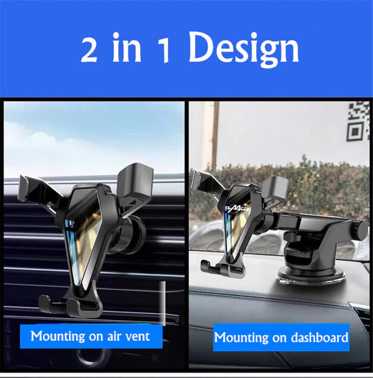 UNIVERSAL GRAVITY CAR CRADLE AIR VENT PHONE MOUNT HOLDER WINDSHIELD DASH STAND