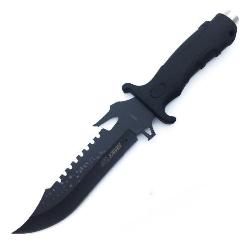 Camping Survival Tactical Razor Sharp Bowie Knife Outdoor Hunting Pig