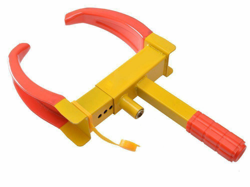 Heavy Duty Wheel Clamp Lock Vehicle Caravan Car Security Anti-theft w/ 2 keys