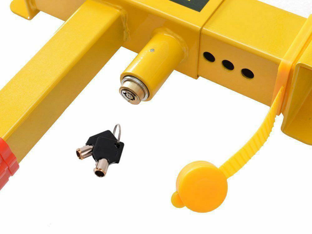 Heavy Duty Wheel Clamp Lock Vehicle Caravan Car Security Anti-theft w/ 2 keys