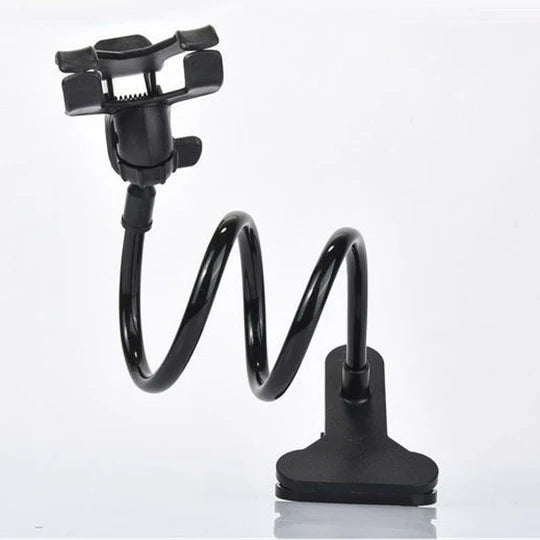 MOBILE PHONE FLEXIBLE 360° CLIP MOUNT STAND HOLDER BRACKET CLAMP DESK BED OFFICE