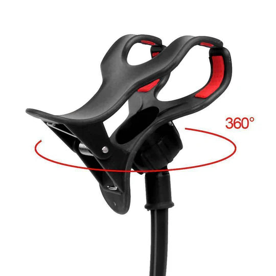 MOBILE PHONE FLEXIBLE 360° CLIP MOUNT STAND HOLDER BRACKET CLAMP DESK BED OFFICE