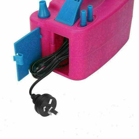 ELECTRIC BALLOON PUMP BALLON INFLATOR 600W POWER 2 NOZZLES PORTABLE HIGH POWER