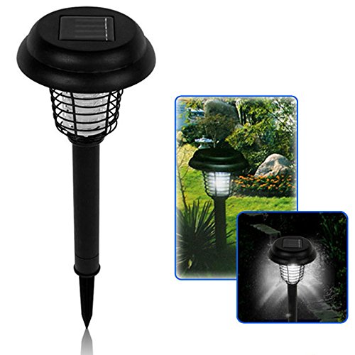 SOLAR UV BUG ZAPPER MOSQUITO FLY INSECT REPELLER KILLER GARDEN PATH LED LIGHT