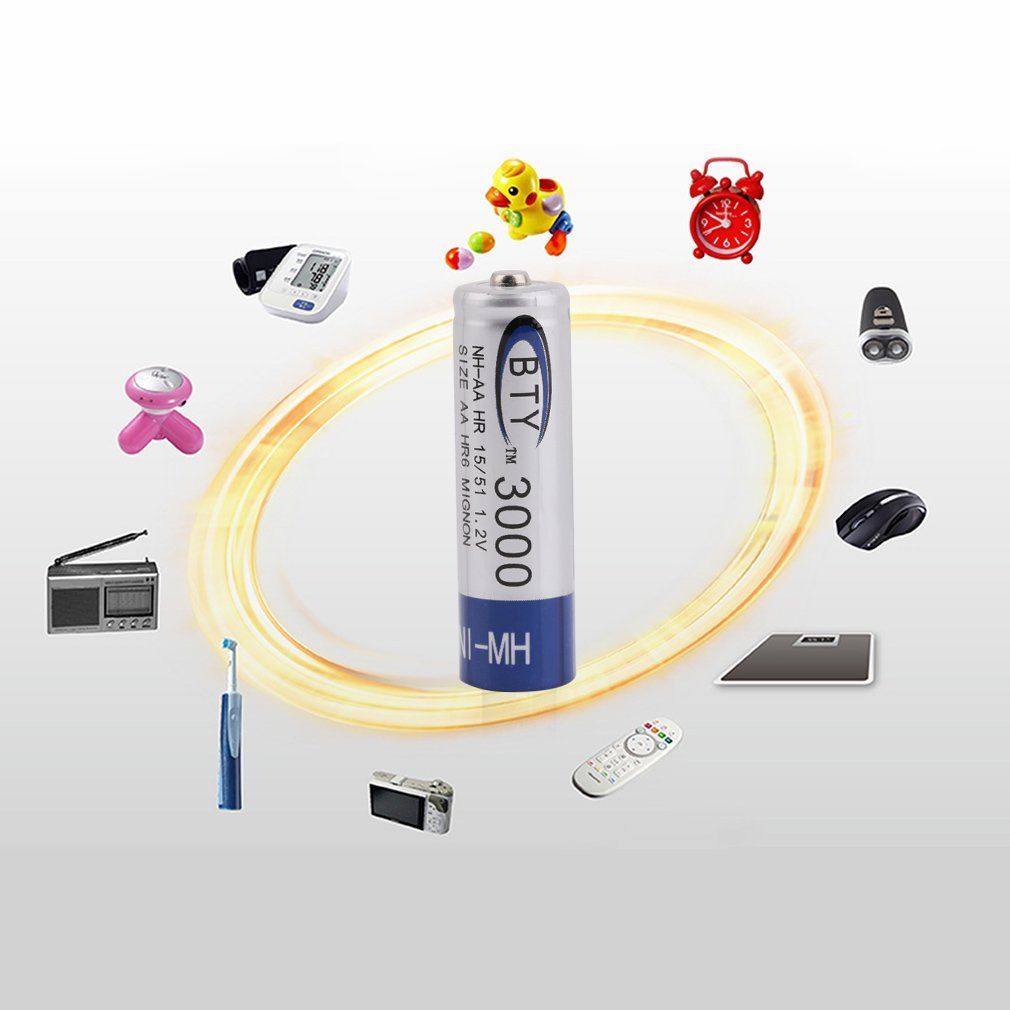Rechargeable Battery NI-MH 1.2V 3000mAh AA/1000mAh AAA Recharge Batteries