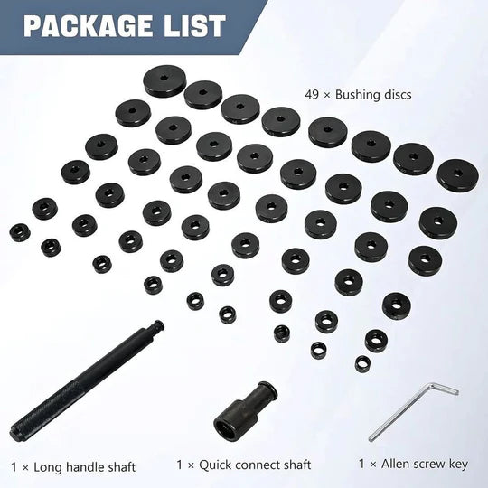 52PCS Bearing Seal Driver Tool Kit Bushing Bearing Push Press Disc Set