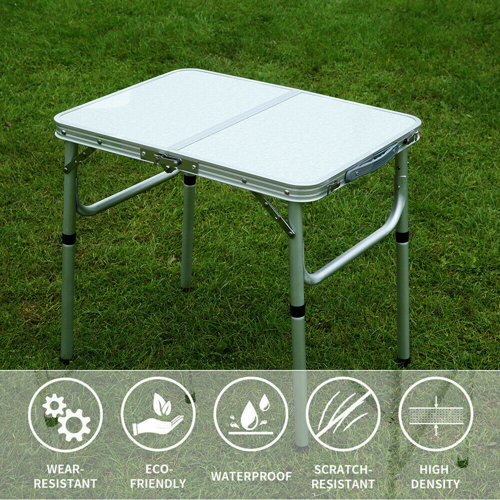 Portable Folding Camping Table Aluminium Picnic Outdoor Foldable Tables BBQ Desk