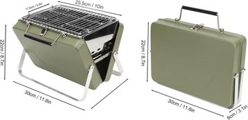 Portable Folding BBQ Grill for Outdoor Cooking - Versatile Camp & Picnic Charcoal Grill