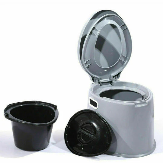 6L OUTDOOR PORTABLE TOILET CAMPING POTTY CARAVAN TRAVEL CAMP BOATING TENT HIKING