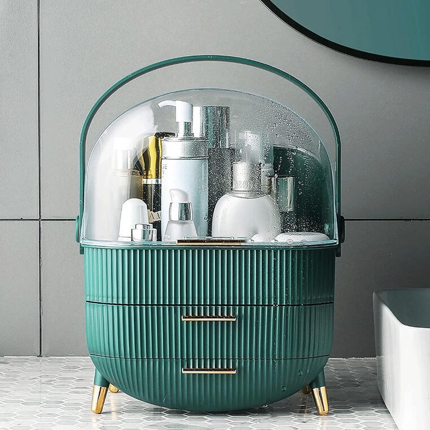 Makeup Organizer Drawer Cosmetic Carry Case Storage Jewellery Box Holder Stand