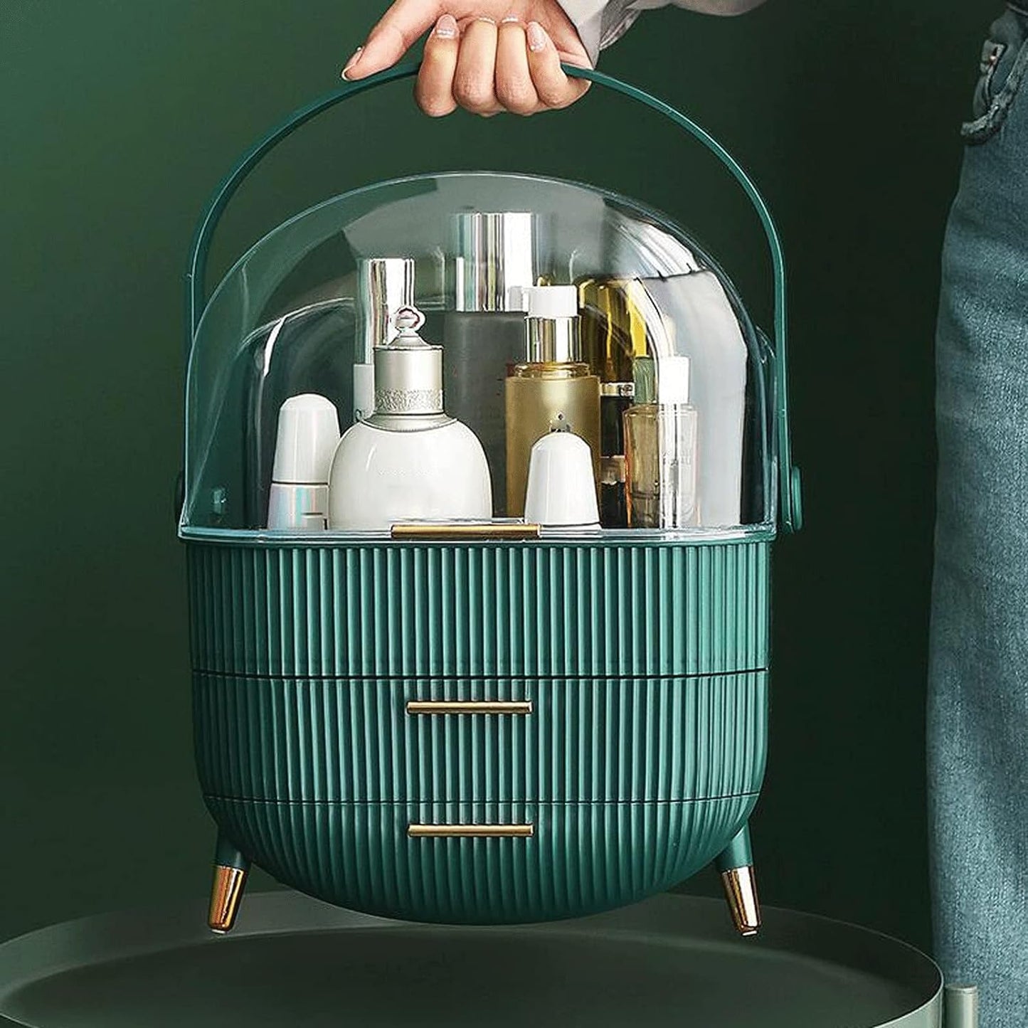 Makeup Organizer Drawer Cosmetic Carry Case Storage Jewellery Box Holder Stand