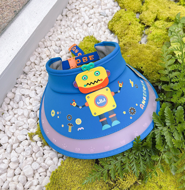 Summer new children's Visor hats cartoon travel kids sunshade hats