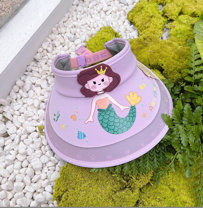 Summer new children's Visor hats cartoon travel kids sunshade hats