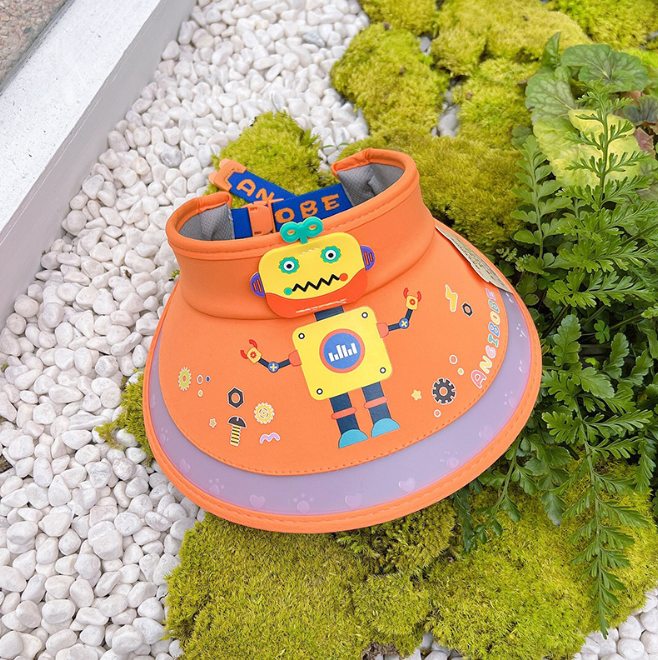 Summer new children's Visor hats cartoon travel kids sunshade hats