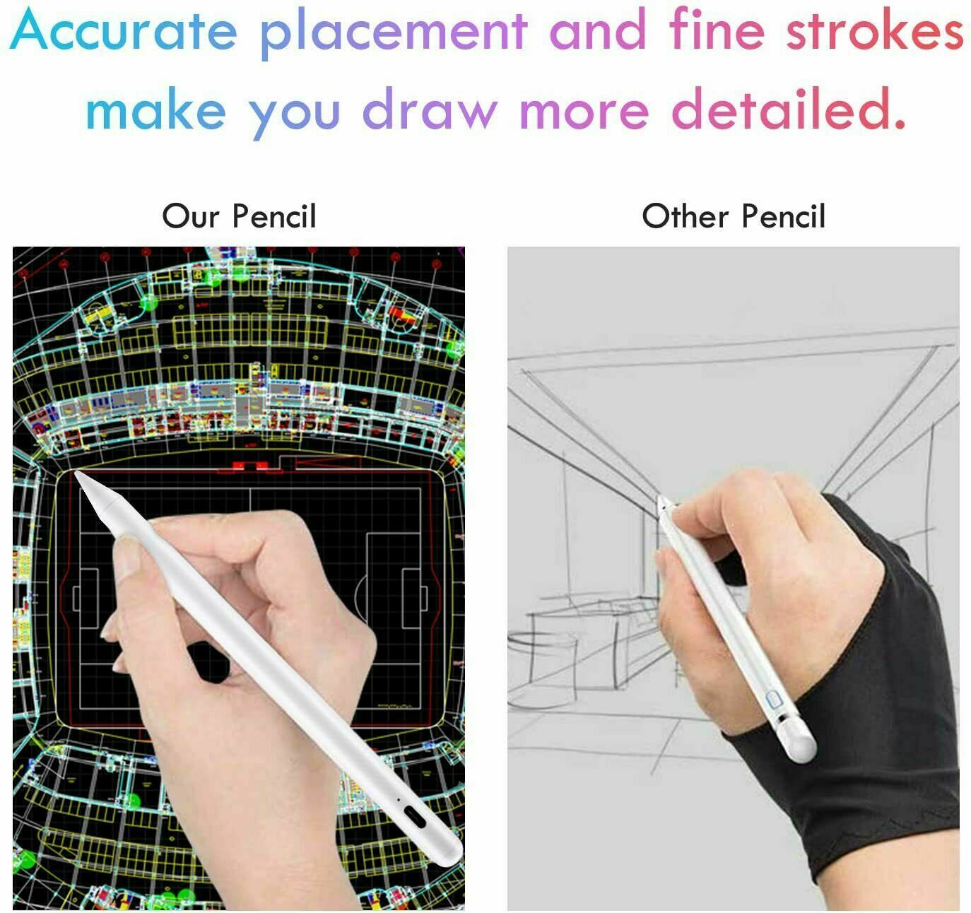 Pencil Pen for Apple iPad 6th/7th/8th/Mini 5th/Pro 11&12.9''/Air 3rd Gen Stylus