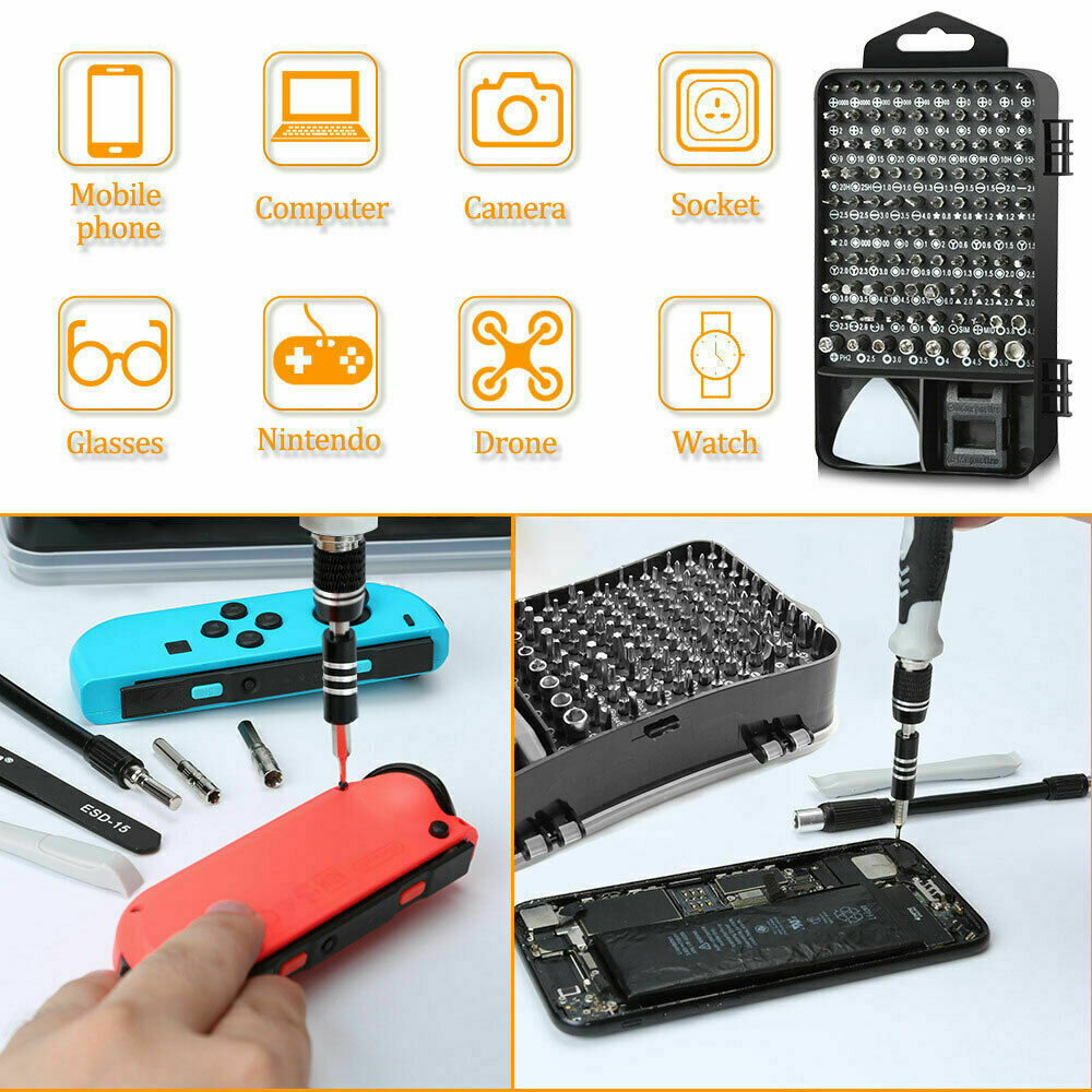 115 in 1 Precision Screwdriver Set Torx Computer PC Phone Watch Repair Tool Kit