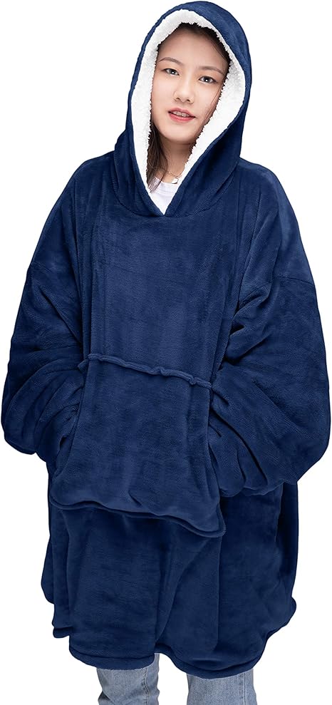 Oversize Plush Warm Blanket Ultra Giant Sweatshirt Huggle Fleece