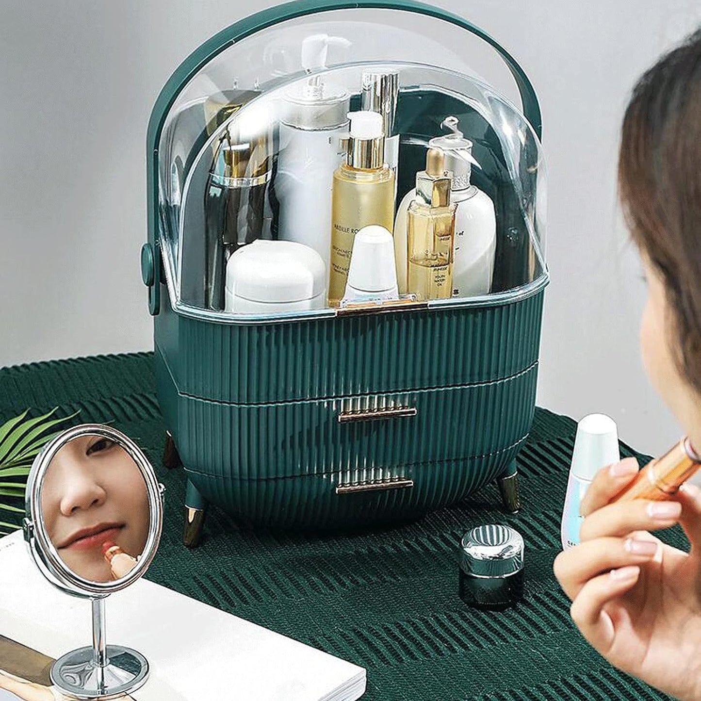 Makeup Organizer Drawer Cosmetic Carry Case Storage Jewellery Box Holder Stand