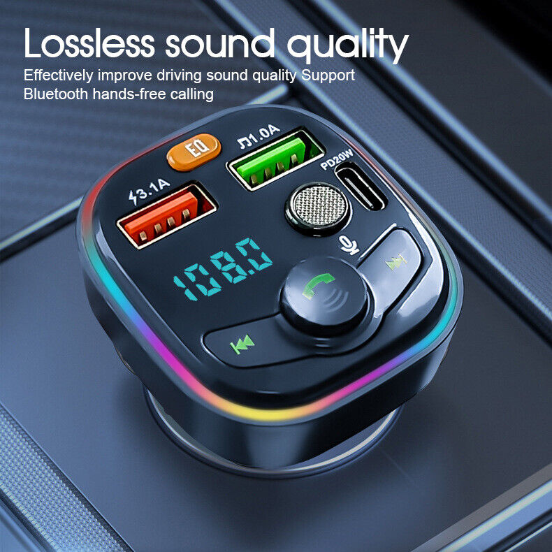 Car FM Transmitter Bluetooth Wireless Handsfree Kit MP3 Player Adapter Charger