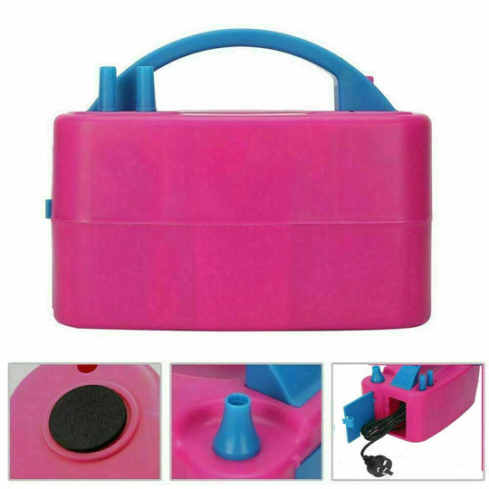 ELECTRIC BALLOON PUMP BALLON INFLATOR 600W POWER 2 NOZZLES PORTABLE HIGH POWER