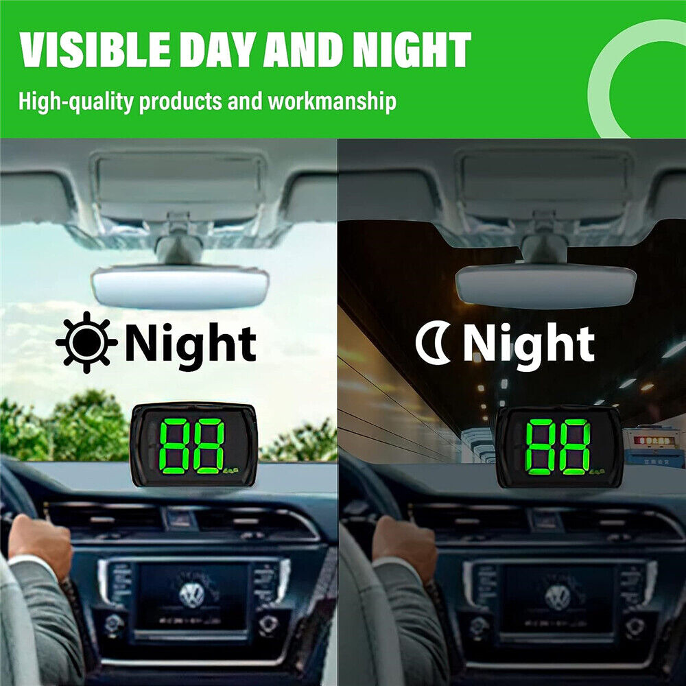 Universal HUD Head UP Display GPS Speedometer Digital Car Gauge Speedo KMH USB