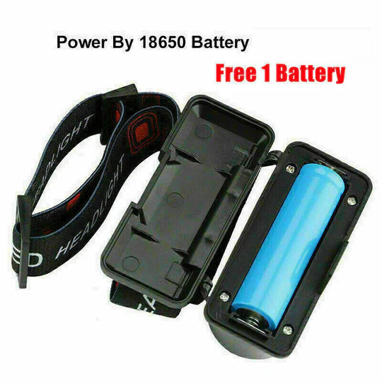 SUPER BRIGHT WATERPROOF HEAD TORCH HEADLIGHT LED USB RECHARGEABLE HEADLAMP