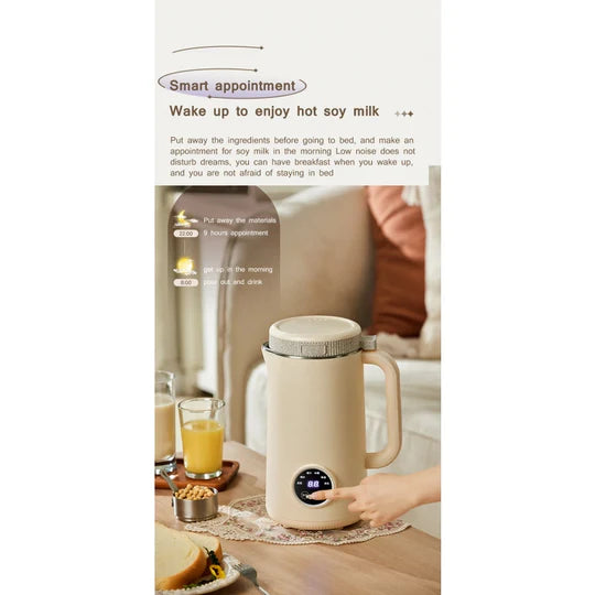 HIGH SPEED 1200ML PORTABLE SOYBEAN MILK MAKING MACHINE JUICE BLENDER FRUIT TEA MAKER