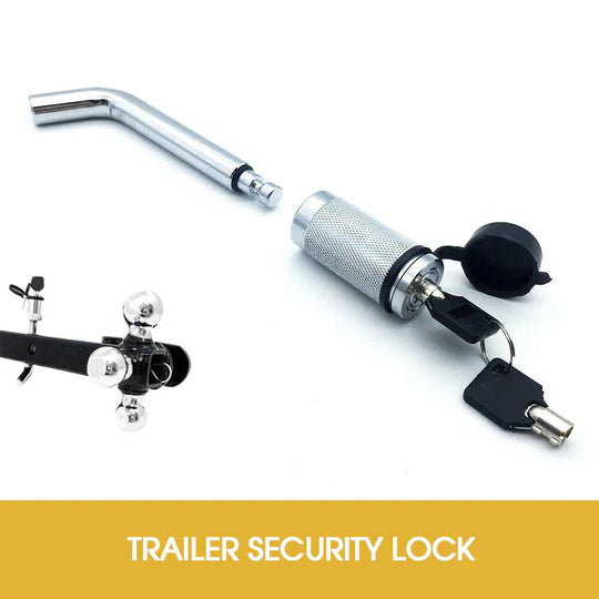 L-TYPE HITCH PIN LOCK SECURITY TOW BALL BAR CARAVAN TRAILER RECEIVER ANTI THEFT