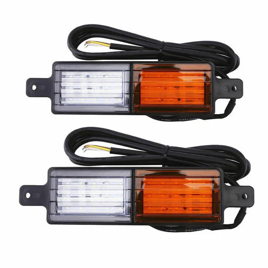 SEALED BULLBAR LIGHTS SET OF 2 FRONT INDICATOR PARK LED BULL BAR LIGHT