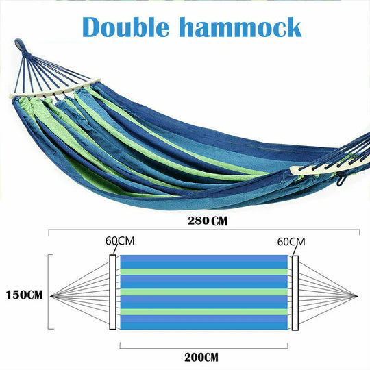 Portable Hanging Hammock Chair Swing Garden Outdoor Camping Soft Cushions