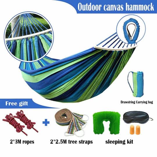 Portable Hanging Hammock Chair Swing Garden Outdoor Camping Soft Cushions