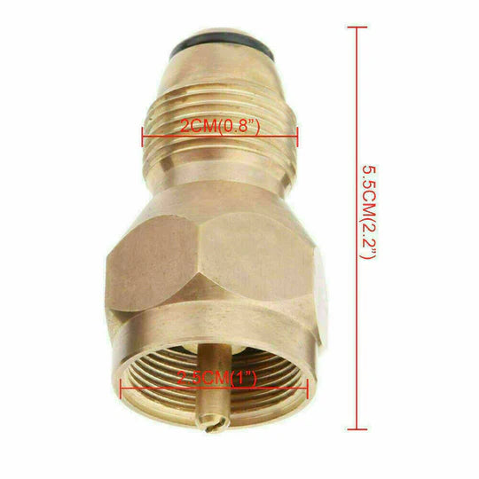 BBQ PROPANE GAS REFILL ADAPTER 1LB CYLINDER TANK COUPLER HEATER BOTTLE TOOL
