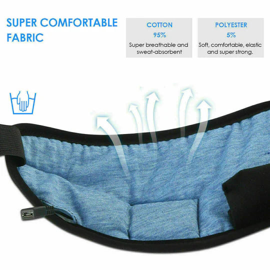 WIRELESS BLUETOOTH 5.0 STEREO EYE MASK HEADPHONES EARPHONE SLEEP MUSIC MASK PB