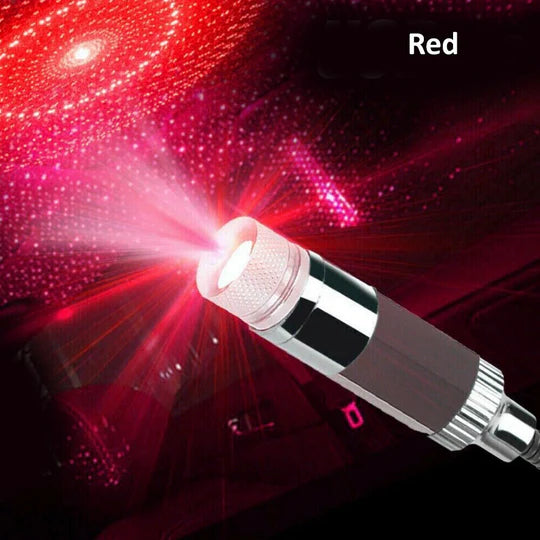 USB CAR ROOF ATMOSPHERE LAMP LED AMBIENT STAR STARRY LIGHT PROJECTOR