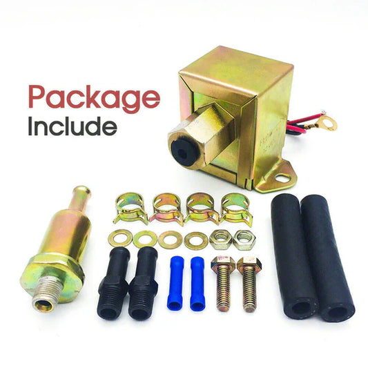 UNIVERSAL ELECTRIC FUEL PUMP 12V SOLID STATE 4 TO 6PSI 130 LPH PETROL