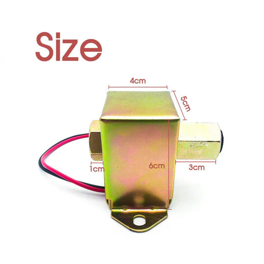 UNIVERSAL ELECTRIC FUEL PUMP 12V SOLID STATE 4 TO 6PSI 130 LPH PETROL