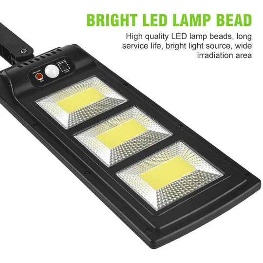 SOLAR STREET LED LIGHT RADAR SENSOR REMOTE OUTDOOR GARDEN YARD FLOOD WALL LAMP