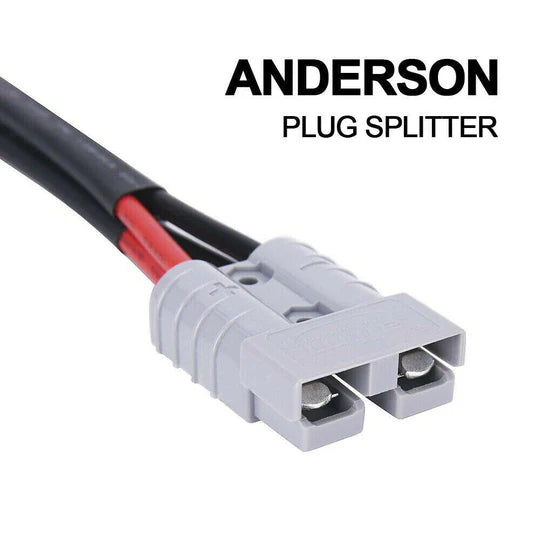 50 AMP GENUINE ANDERSON PLUG CONNECTOR DOUBLE Y ADAPTOR 6MM AUTOMOTIVE CABLE