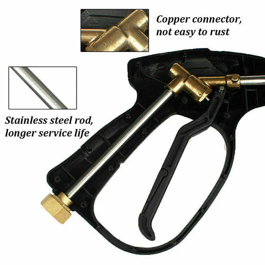 SNOW FOAM WASHER GUN CAR WASH SOAP LANCE CANNON SPRAY PRESSURE JET BOTTLE KIT