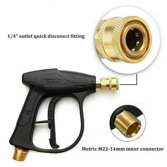 SNOW FOAM WASHER GUN CAR WASH SOAP LANCE CANNON SPRAY PRESSURE JET BOTTLE KIT