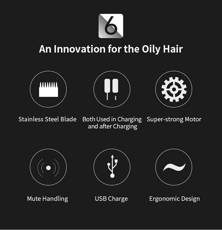 Portable Electric LCD Men Hair Trimmer Clippers Beard Shaver Cutting Cordless