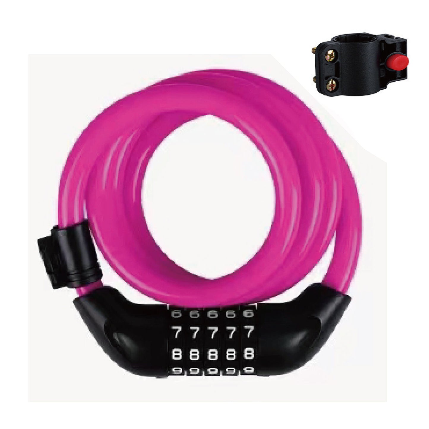 1.2m Bicycle Password Lock Anti-Theft Scratch-Resistant Lock/ Five colors