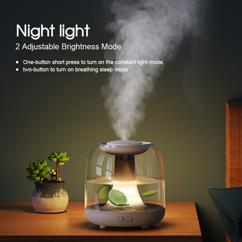 1.2L Air Humidifier Ultrasonic Purifier Diffuser LED Recharg Aroma Essential Oil