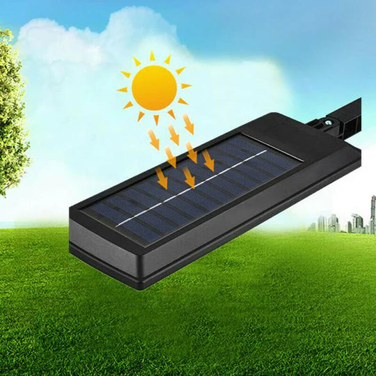 SOLAR STREET LED LIGHT RADAR SENSOR REMOTE OUTDOOR GARDEN YARD FLOOD WALL LAMP
