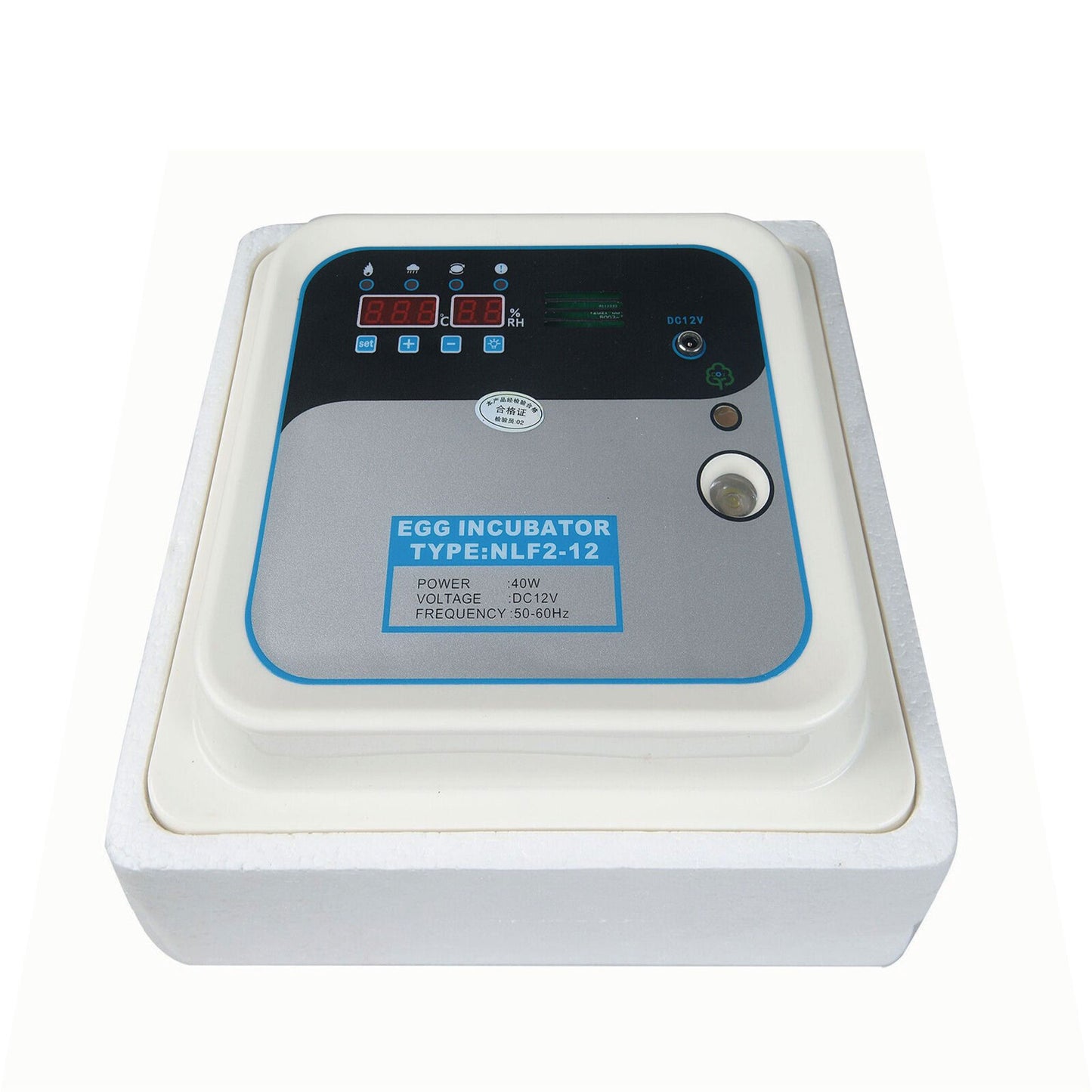 12/24 Egg Incubator Fully Automatic Digital Led Turning Chicken Eggs Poultry