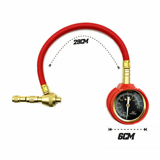 4X4 AIR DEFLATORS WITH PRESSURE GAUGE 4WD RAPID TYRE/TIRE DEFLATORS VALVE TOOL