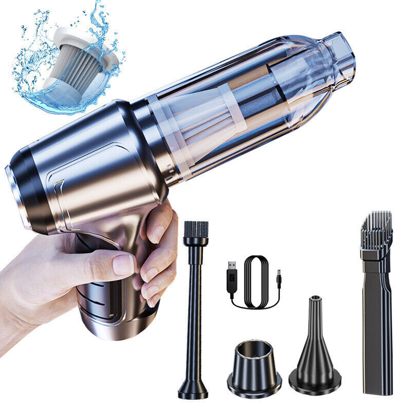 95000PA Wireless Car Vacuum Cleaner Handheld Vaccum Mini Power Suction Dust Blow